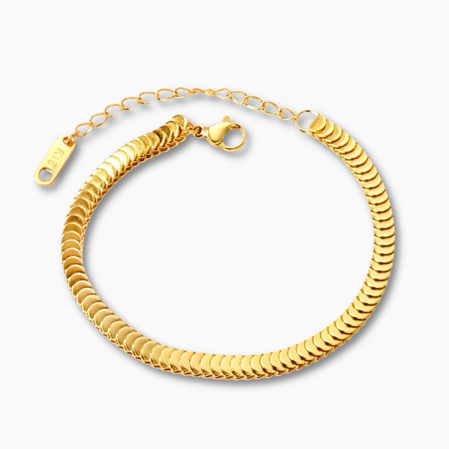 CASCADE SILK BRACELET 18K Gold PVD Waterproof