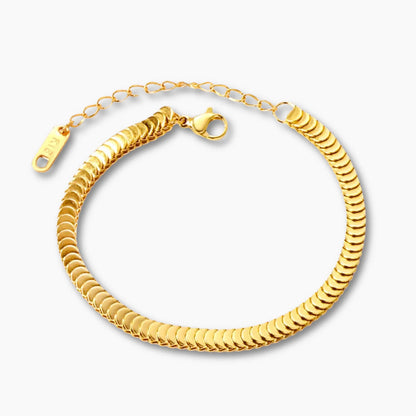 CASCADE SILK BRACELET 18K Gold PVD Waterproof