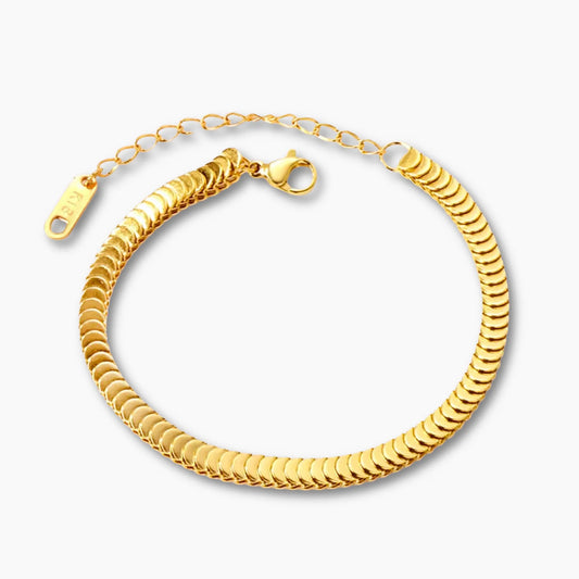 CASCADE SILK BRACELET 18K Gold PVD Waterproof