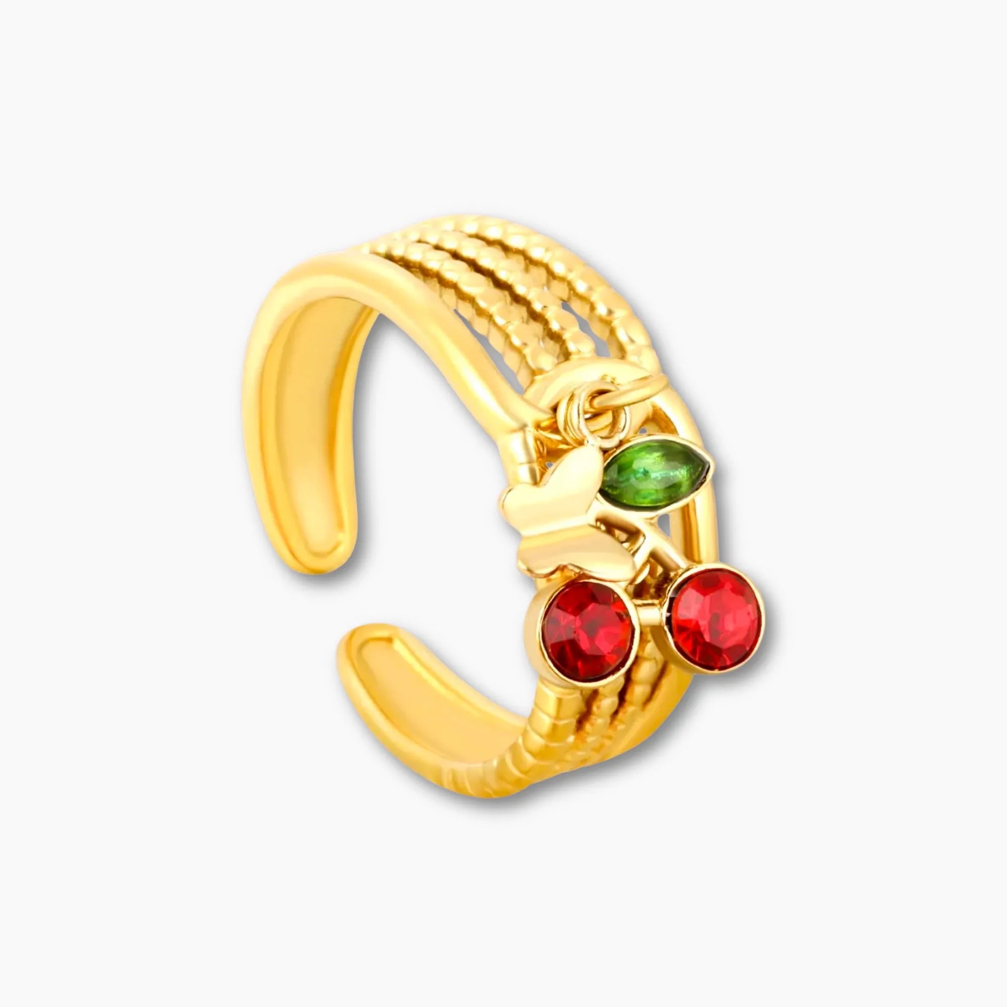 CHERRY BLOSSOM LAKE RING 18K Gold PVD Waterproof