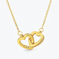 Forever Lovers 18K Gold PVD Couple Necklace Waterproof Jewelry