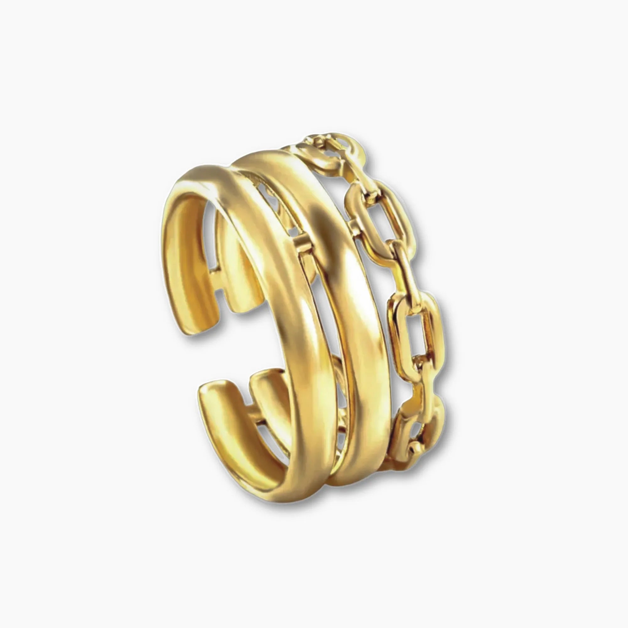 LAC CLAIR RING 18K Gold PVD Waterproof