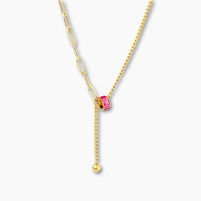 ROSÉ CASCADE NECKLACE 18K Gold PVD Waterproof