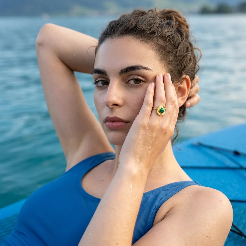 Wasserfester Schmuck Schweiz Raline Bergemann Jewelry 18K Gold PVD Waterproof Jewelry Nachhaltige Schmuck Schweiz