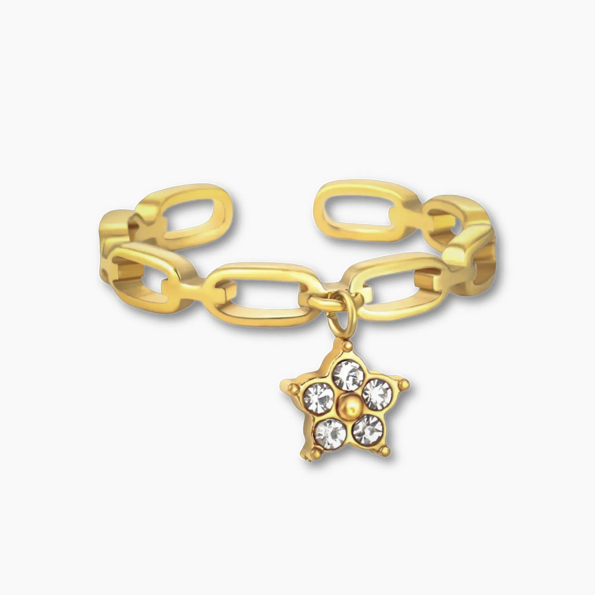 WISHING STAR TIDE RING 18K Gold PVD Waterproof